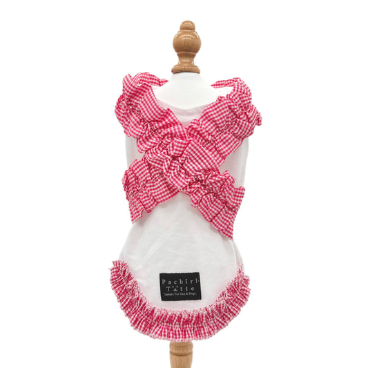 MoriMori Tops -gingham- Red